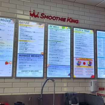 Smoothie King - Menu - Juice Bars & Smoothies Near Me - Skokie, Illinois