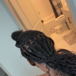 African Queen Braiding - Braids no product parts uneven braids not neat