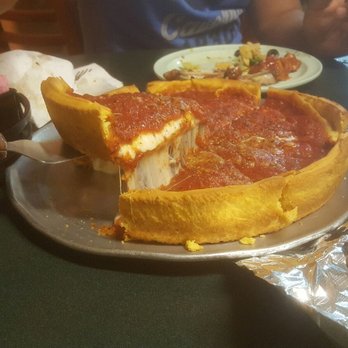 Chicago's Pizza  - Yes this was taken at my table - Pizza Near Me - San Antonio, Texas