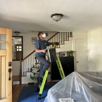 Mulhearn Plumbing - getting ready to open ceiling - Plumbing Near Me Mulhearn Plumbing - getting ready to open ceiling - Plumbing Near Me