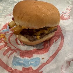 Wendy's - Fries in the burger is mandatory!
