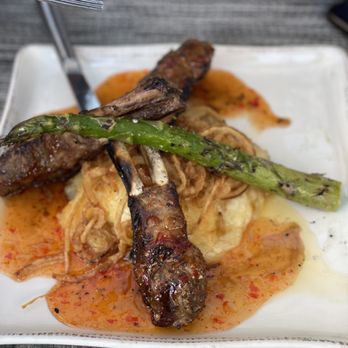 Mojave - Lamb Chops, asparagus and cheese potatoes - Latin American Near Me - Sandy Springs, Georgia