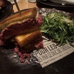Warm Shaved Beef Sandwich