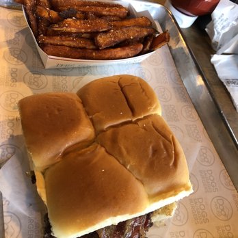 Dog Haus Biergarten - Downtown Phoenix - Sweet Potato Fries and the Holy Aioli burger. - Burgers Near Me - Phoenix, Arizona