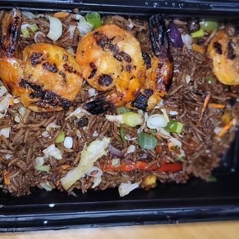 Orchid7 Fusion Bar & Grill - Black Rice w/ 4 Shrimp - Caribbean Near Me - Dedham, Massachusetts Orchid7 Fusion Bar & Grill - Black Rice w/ 4 Shrimp - Caribbean Near Me - Dedham, Massachusetts