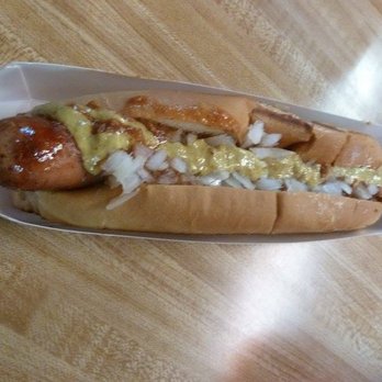 New Guida's Restaurant - Loaded w/ mustard, onion and Chili facebook.com/TheDawgTour - Hot Dogs Near Me - Middlefield, Connecticut