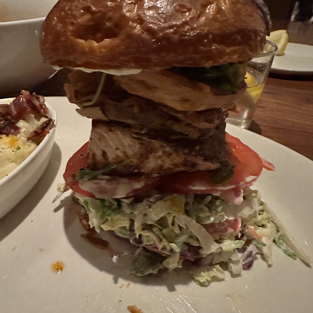 Nick's Del Mar - Blackened fish sandwich - tasty, but not as a sandwich! - New American Near Me - Del Mar, California Nick's Del Mar - Blackened fish sandwich - tasty, but not as a sandwich! - New American Near Me - Del Mar, California