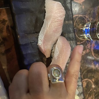 Sasa - Another extremely small portion of Hamachi nigiri - Japanese Near Me - Walnut Creek, California Sasa - Another extremely small portion of Hamachi nigiri - Japanese Near Me - Walnut Creek, California