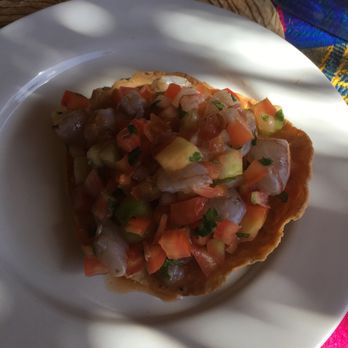 Los Claros - Shrimp tostado - Seafood Near Me - Cabo San Lucas, BCS Los Claros - Shrimp tostado - Seafood Near Me - Cabo San Lucas, BCS