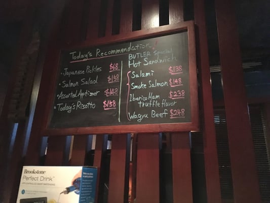 Menu photo 5 Bar Butler Hong Kong, HK