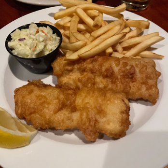 Mulligan's Bar & Grill - Fried cod, fries and coleslaw - American Near Me - Oregon, Wisconsin