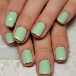 Nails By Erica Joy - Custom color. Matcha green.