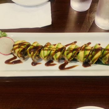 Crazy Rock'N Sushi - Roll with eel and avocados - Sushi Bars Near Me - Stanton, California Crazy Rock'N Sushi - Roll with eel and avocados - Sushi Bars Near Me - Stanton, California