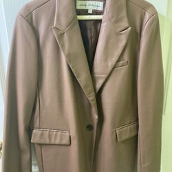 Plato's Closet - Camel faux leather blazer