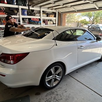 Kings Mobile Detail - Trent, the owner working meticulously. - Auto Detailing Near Me Kings Mobile Detail - Trent, the owner working meticulously. - Auto Detailing Near Me