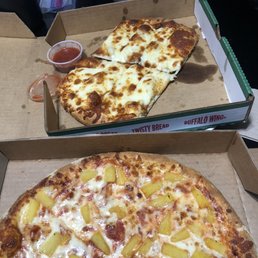 two slices of pizza