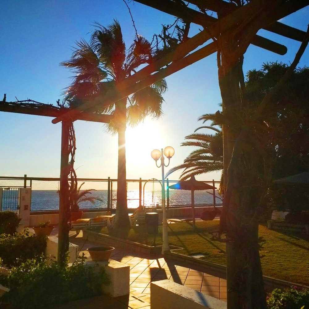 Hotel Playa de la Luz - Hotel Playa de la Luz, Rota, Spain 2-6-18 -- view from our room's patio - Hotels Near Me - Rota, California