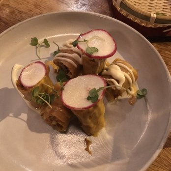 Ramen Wasabi - Kimchi and pork spring roll - Ramen Near Me - Chicago, Illinois Ramen Wasabi - Kimchi and pork spring roll - Ramen Near Me - Chicago, Illinois