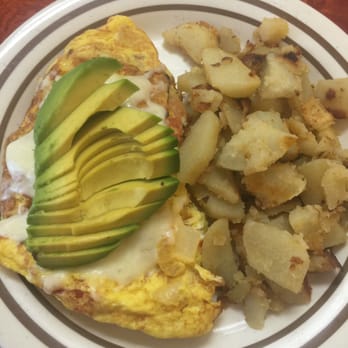 Breakfast Cafe - Avocado omelette with jack cheese - Breakfast & Brunch Near Me - Oak Park, California