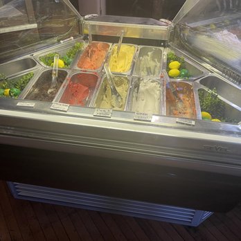 The Gelateria - They said this whole section was vegan! :D Sorbets and oatmilk options! - Coffee & Tea Near Me - Saint Louis, Missouri The Gelateria - They said this whole section was vegan! :D Sorbets and oatmilk options! - Coffee & Tea Near Me - Saint Louis, Missouri