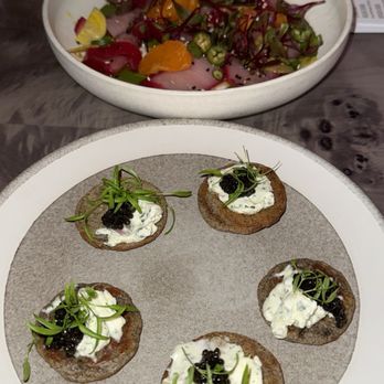 Communion - Yellowtail (ok) caviar amazing - Desserts Near Me - San Diego, California