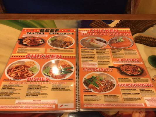 Menu photo 2 El Tapatio Fruita, CO Menu photo 2 El Tapatio Fruita, CO
