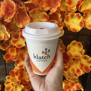 Klatch Coffee - Hot Hazelnut Latte w/ oat milk - Coffee & Tea Near Me - Chino Hills, California