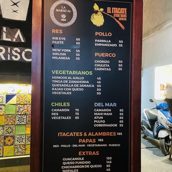 El Itacate - Menu 11/2022 - Tacos Near Me - Sayulita, NAY