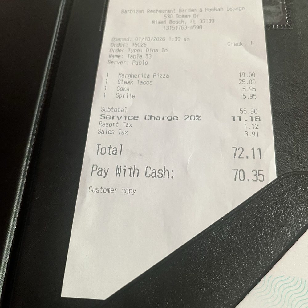 Barbizon Hookah Restaurant - Whew - Mediterranean Near Me - Miami Beach, Florida