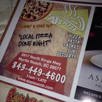 AJ's Pizza - Found in our hotel book - Pizza Near Me - Myrtle Beach, South Carolina