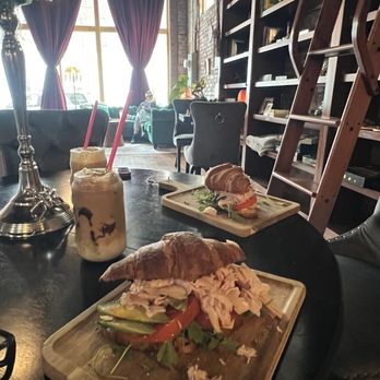 Moon Crust Cafe - Croissant sandwiches and two lattes - Bubble Tea Near Me - Louisville, Kentucky Moon Crust Cafe - Croissant sandwiches and two lattes - Bubble Tea Near Me - Louisville, Kentucky