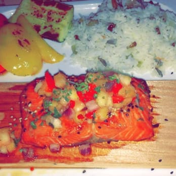 Steamworks - Cedar Plank Salmon! YUM! - Pubs Near Me - Vancouver, British Columbia Steamworks - Cedar Plank Salmon! YUM! - Pubs Near Me - Vancouver, British Columbia