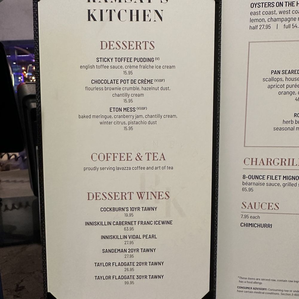 Ramsay's Kitchen - Menu 8/2023 - New American Near Me - Las Vegas, Nevada Ramsay's Kitchen - Menu 8/2023 - New American Near Me - Las Vegas, Nevada
