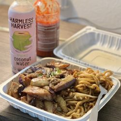 Uncle Yu Restaurant 永康又一家 - 108. Combo Chow Mein and 92. Eggplant with Spicy Garlic