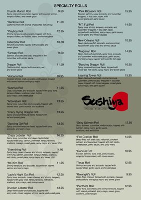 Menu photo 5 Sushiya Japan Charlotte, NC