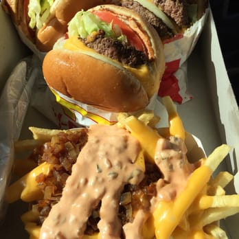 In-N-Out Burger - Double Double with 2 Cheeseburgers and Animal fries - Fast Food Near Me - Redding, California In-N-Out Burger - Double Double with 2 Cheeseburgers and Animal fries - Fast Food Near Me - Redding, California