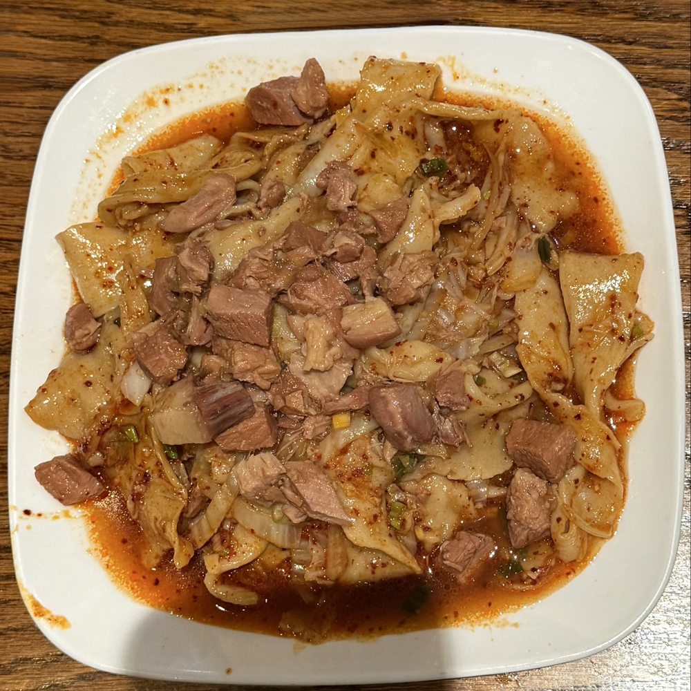 Lili's Restaurant - Biang Biang noodles with pork - Chinese Near Me - Amherst, Massachusetts