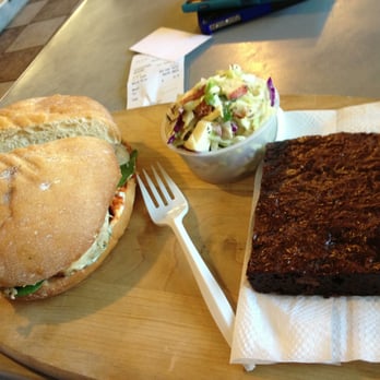 Joaquin Deli - Grilled chicken with basil pesto (cole slaw and brownie) - Delis Near Me - San Leandro, California Joaquin Deli - Grilled chicken with basil pesto (cole slaw and brownie) - Delis Near Me - San Leandro, California