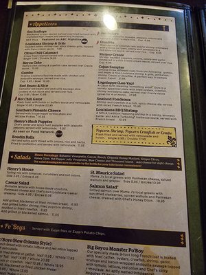 Menu photo 8 Henry's Louisiana Grill Acworth,, GA Menu photo 8 Henry's Louisiana Grill Acworth,, GA