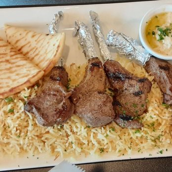 Hummus Cafe - Lamb chops over rice - Mediterranean Near Me - Oklahoma City, Oklahoma Hummus Cafe - Lamb chops over rice - Mediterranean Near Me - Oklahoma City, Oklahoma