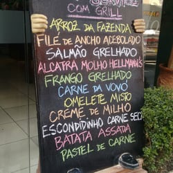 Cardápio e hoje :)