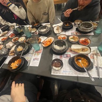 BCD Tofu House - me n my friends eating - Korean Near Me - Irvine, California