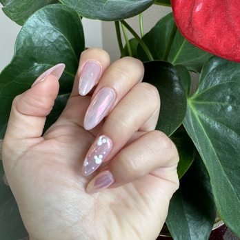 Irvine Nails - Pink Chrome with a touch of Disney Magic - Nail Salons Near Me - Irvine, California