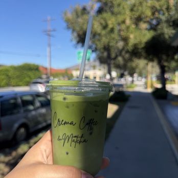 Crema Coffee & Matcha - Iced Vanilla Matcha - Coffee & Tea Near Me - Glendale, California