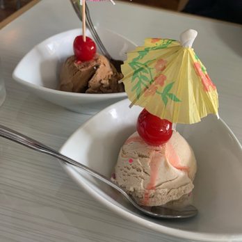 Noodle Wave - Thai coffee + cinnamon ice cream with festive umbrellas! - Thai Near Me - Frisco, Texas Noodle Wave - Thai coffee + cinnamon ice cream with festive umbrellas! - Thai Near Me - Frisco, Texas