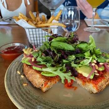 Rusty Pelican - Miami - Tomato Tartine and Rusty Fries - Seafood Near Me - Key Biscayne, Florida Rusty Pelican - Miami - Tomato Tartine and Rusty Fries - Seafood Near Me - Key Biscayne, Florida