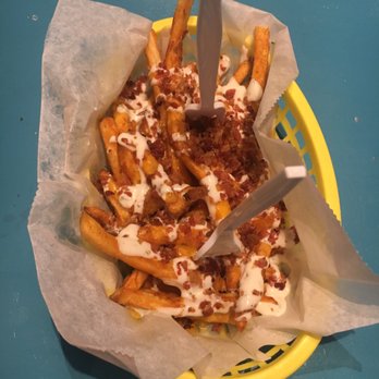Dat Dog - Fries with cheese, ranch and bacon - Hot Dogs Near Me - New Orleans, Louisiana Dat Dog - Fries with cheese, ranch and bacon - Hot Dogs Near Me - New Orleans, Louisiana