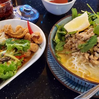 A One Kitchen & Bar - 115. Laos Green Papaya Salad 202. Mee Ga Tee ( Lao Coconut Noodle) soup - Bars Near Me - San Bruno, California A One Kitchen & Bar - 115. Laos Green Papaya Salad 202. Mee Ga Tee ( Lao Coconut Noodle) soup - Bars Near Me - San Bruno, California