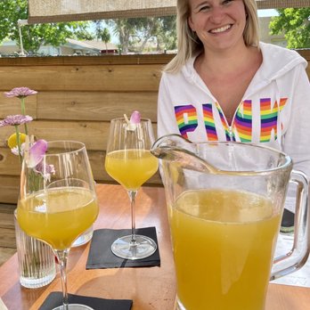 Madison - Peach basil mimosas - Italian Near Me - San Diego, California Madison - Peach basil mimosas - Italian Near Me - San Diego, California