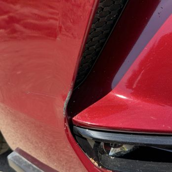 Pro-Fast - Deep scratch and dent before the repair - Mobile Dent Repair Near Me - Walnut Creek, California
